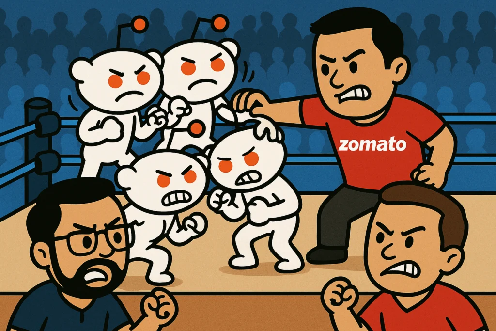 Zomato Deepinder Goyal vs Reddit
