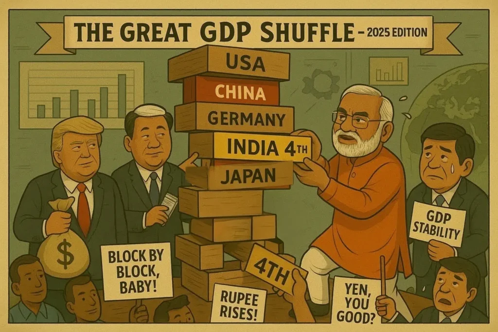 India 4th largest economy - India gdp takes over japan