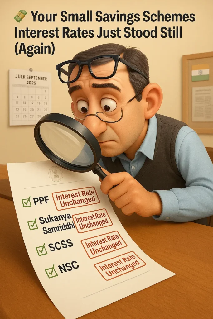 Small savings Schemes interest rates 2025