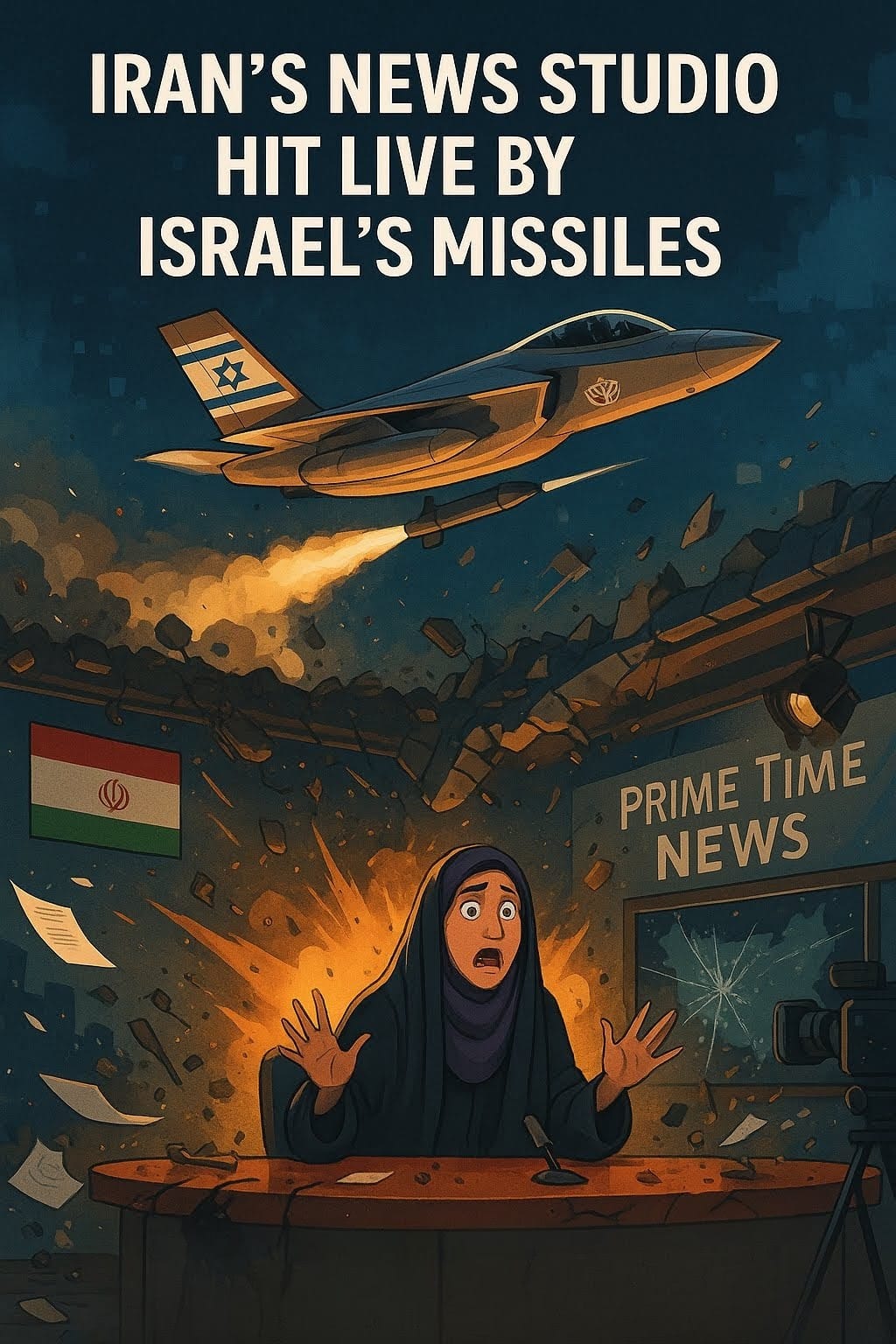 Israel Bombs Iran’s Newsroom During Live Broadcast