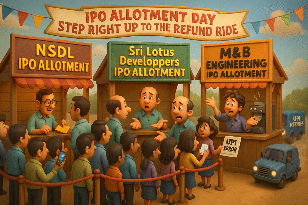 IPO Allotment Today — NSDL, M&B Engineering, Sri Lotus Developers IPO Investors: It’s Time to Refresh Zerodha Again 1 IPO Allotment today